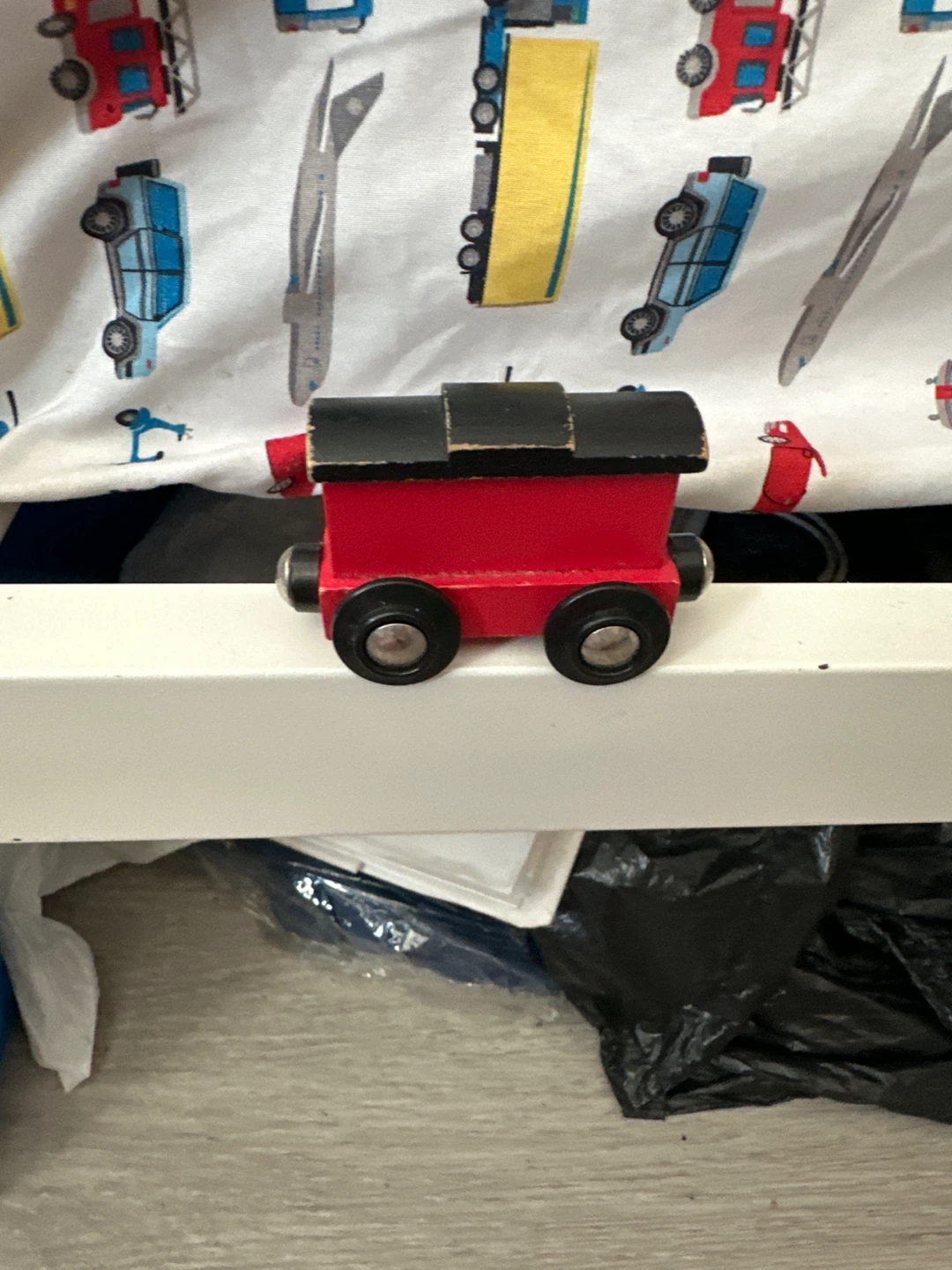 Red Wooden Train Car