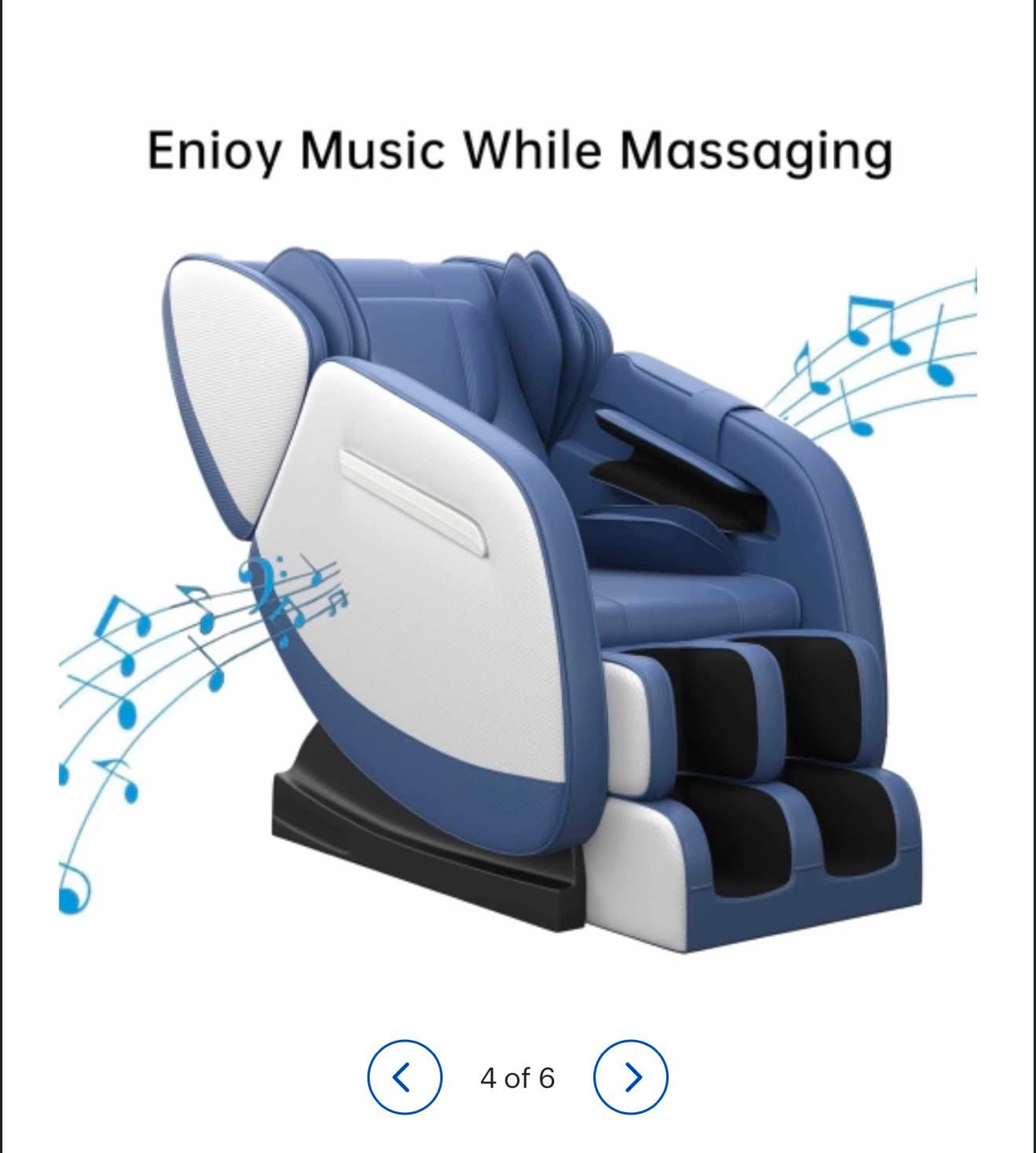 RealRelax MM350 Massage Chair - Blue - photo 5