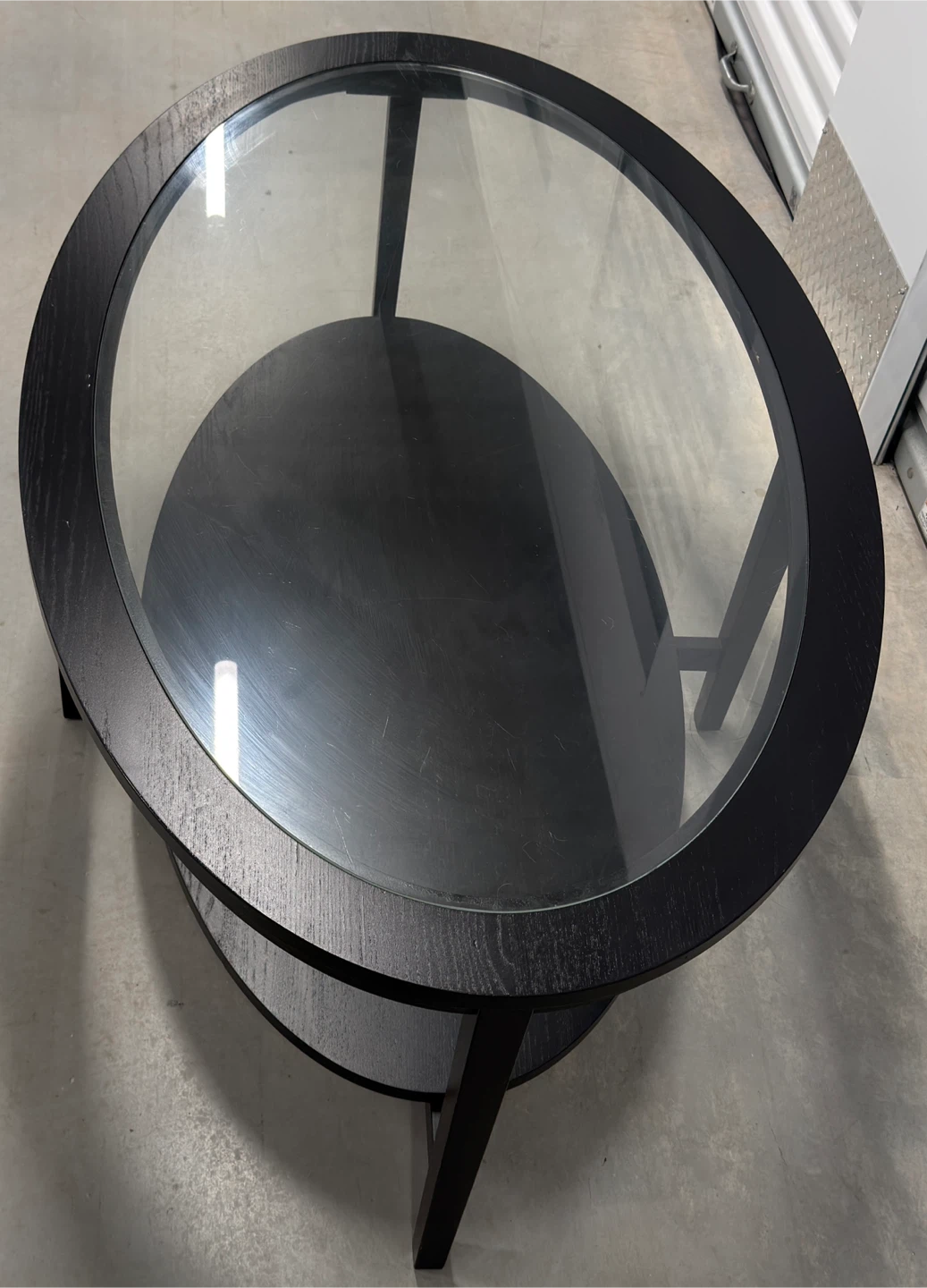 Modern Oval Glass Coffee Table - photo 3