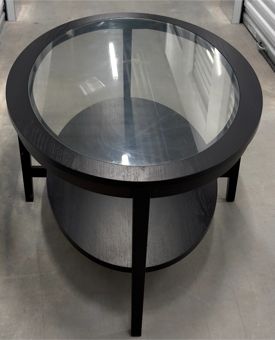 Modern Oval Glass Coffee Table - photo 4