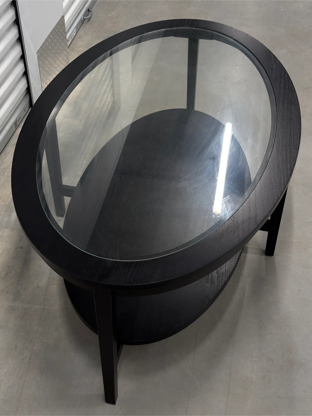 Modern Oval Glass Coffee Table - photo 5