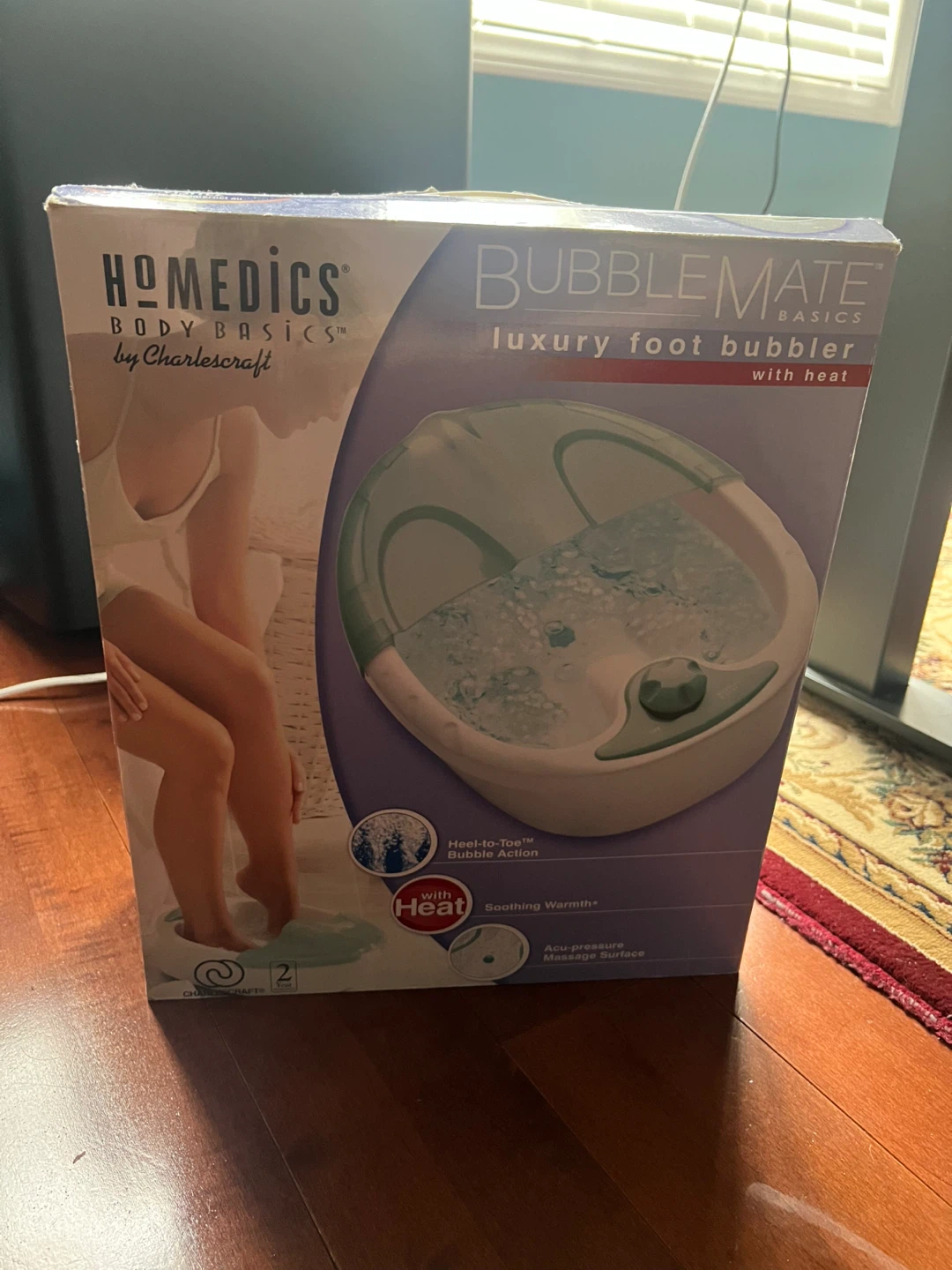 HoMedics Bubble Mate Luxury Foot Bubbler with Heat