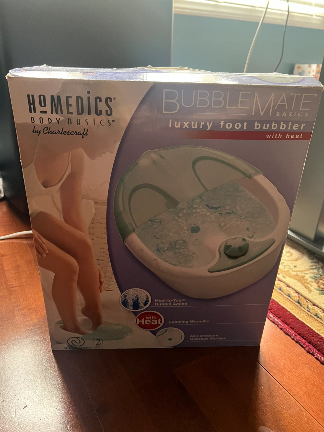 HoMedics Bubble Mate Luxury Foot Bubbler with Heat - photo 2