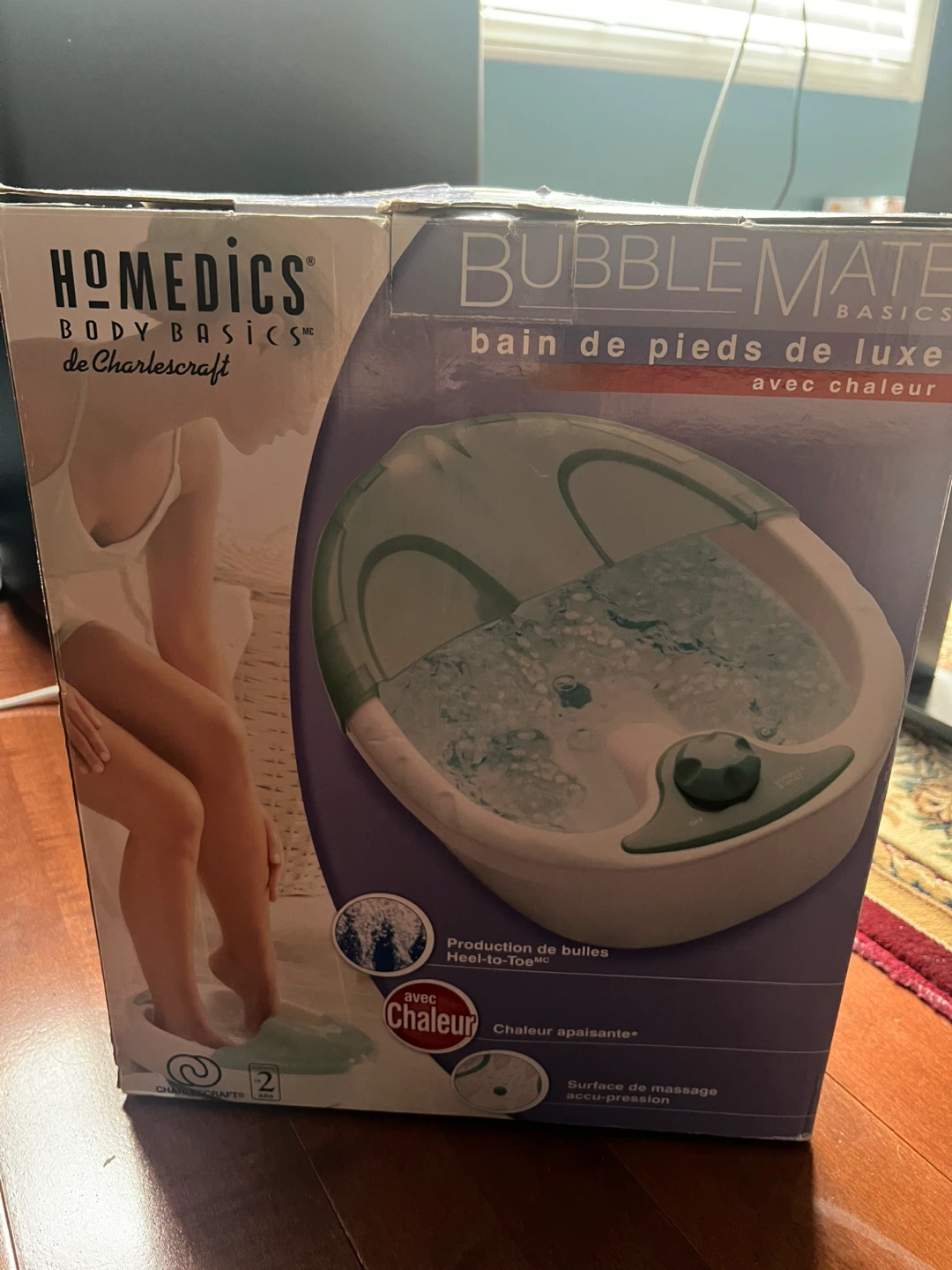 HoMedics Bubble Mate Luxury Foot Bubbler with Heat - photo 5