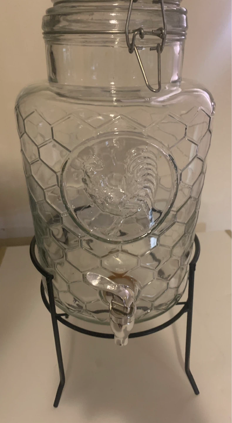 Country Chic Glass Beverage Dispenser - photo 2