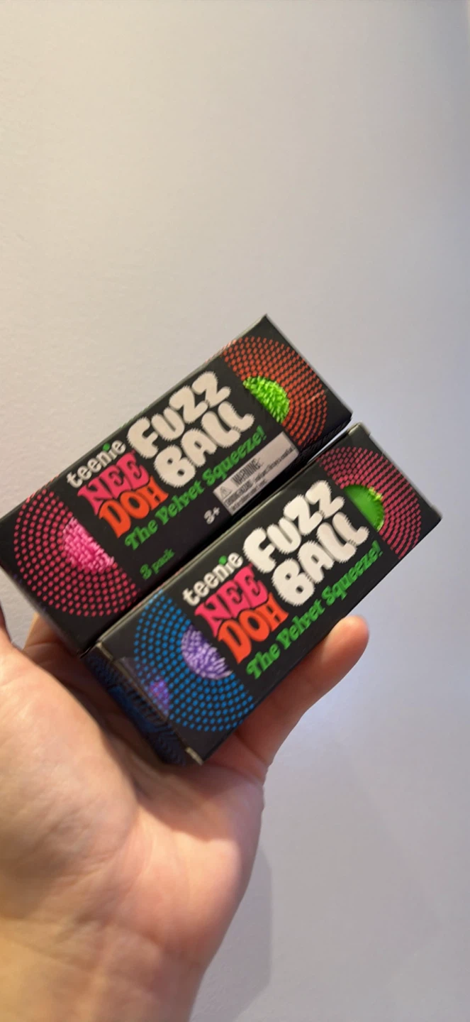 Teenie Nee Doh Fuzz Ball 3 Pack