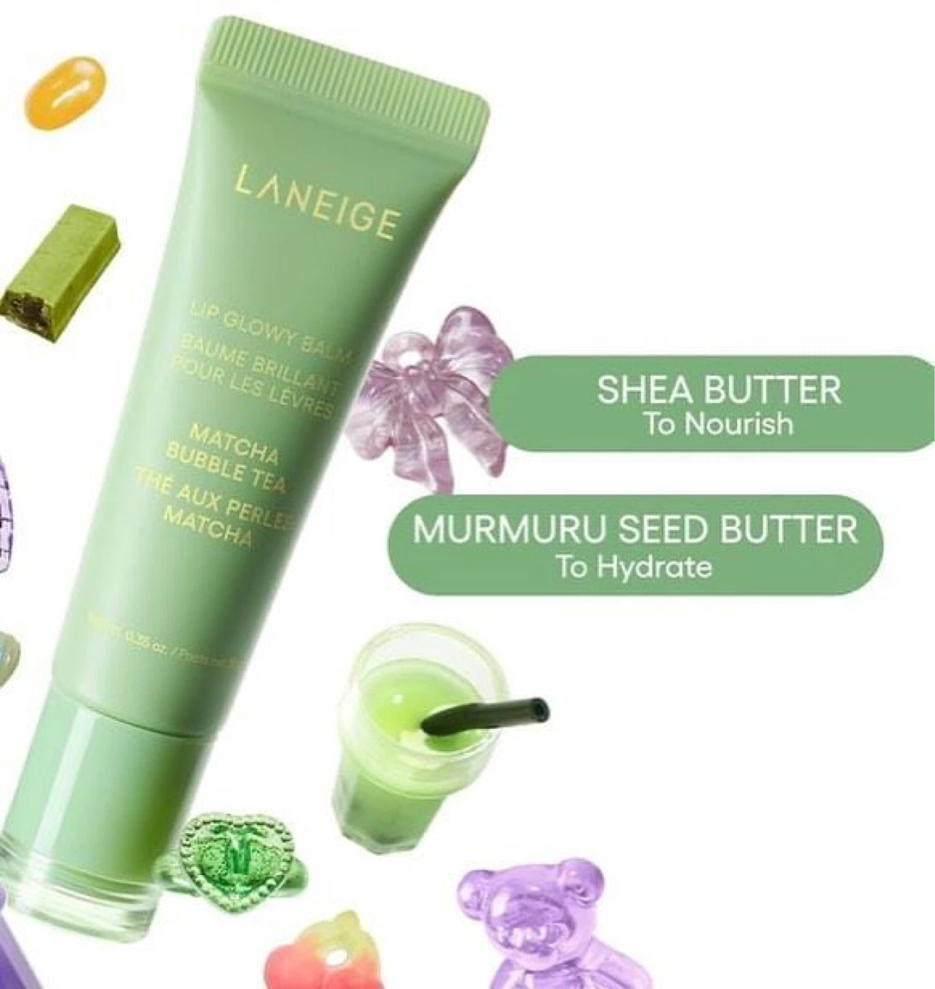 LANEIGE Lip Glowy Balm Matcha Bubble Tea - photo 2