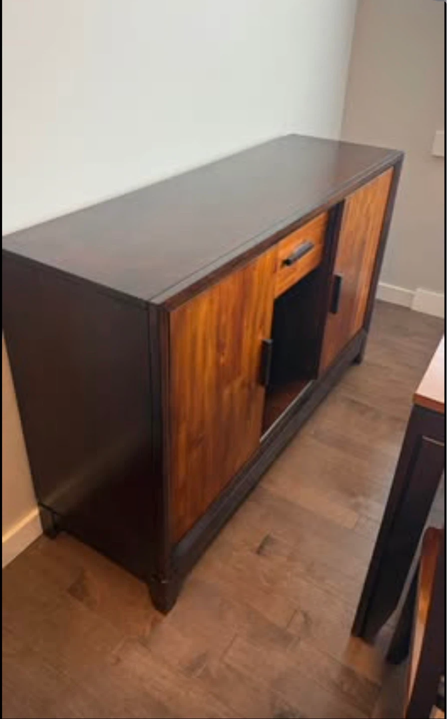 Solid Wood Extendable Dining Set + Hutch with Wine Rack - photo 5