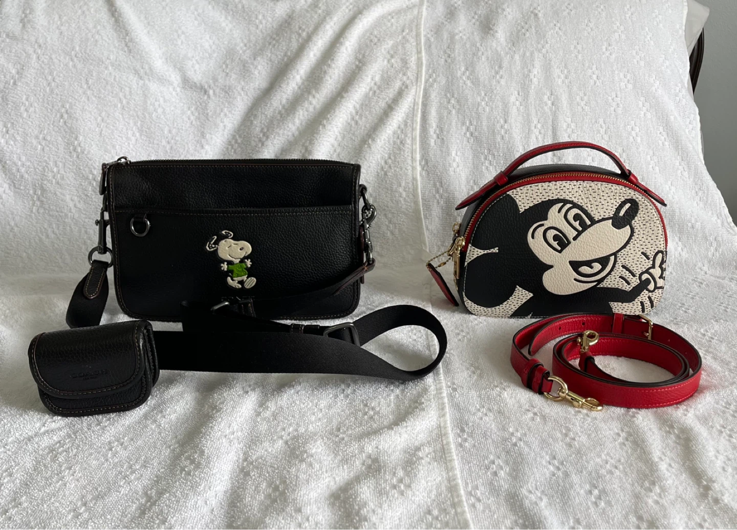 Coach x Disney Snoopy & Mickey Bags