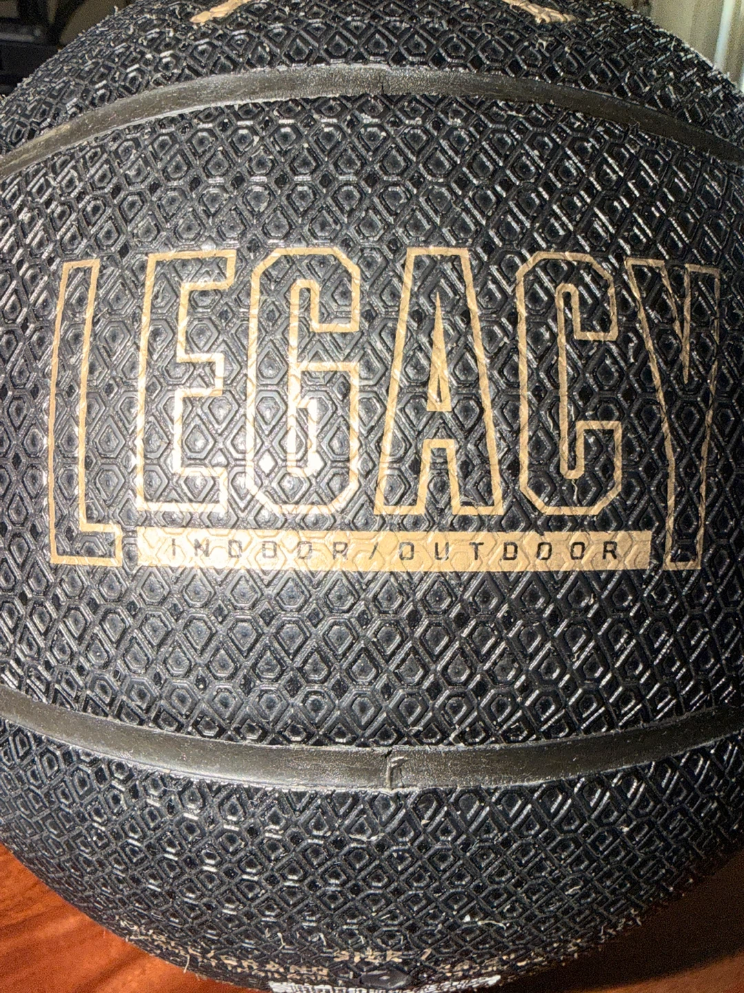 Jordan Legacy Indoor/Outdoor Black Basketball Size 7 w/2 Pumps - photo 4