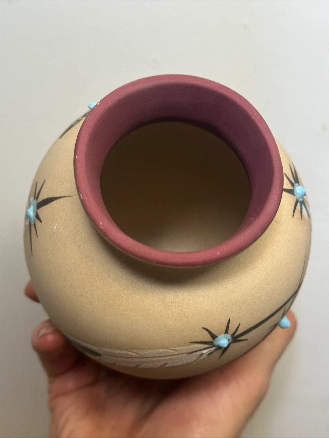 Betty Selby Native American Hand Painted Pottery Vase #354 - photo 4