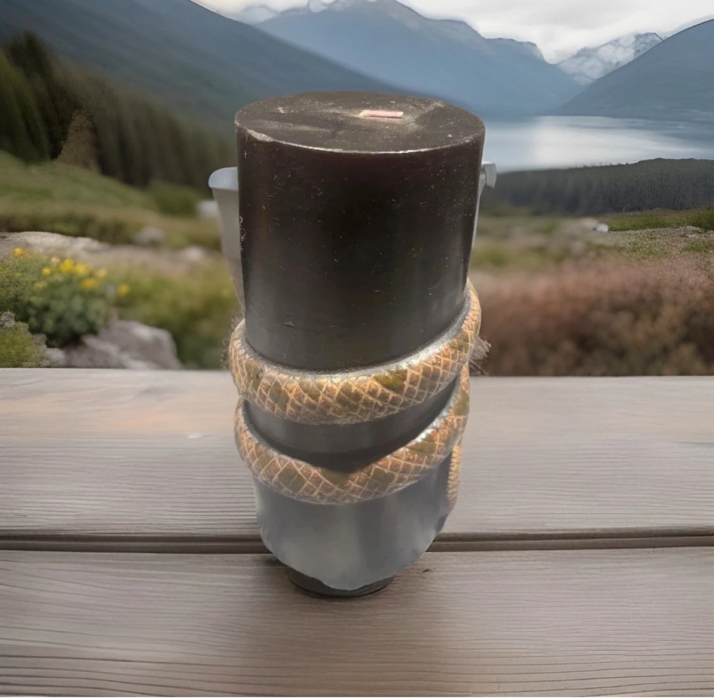 Decorative Candle with Snake Design - photo 4