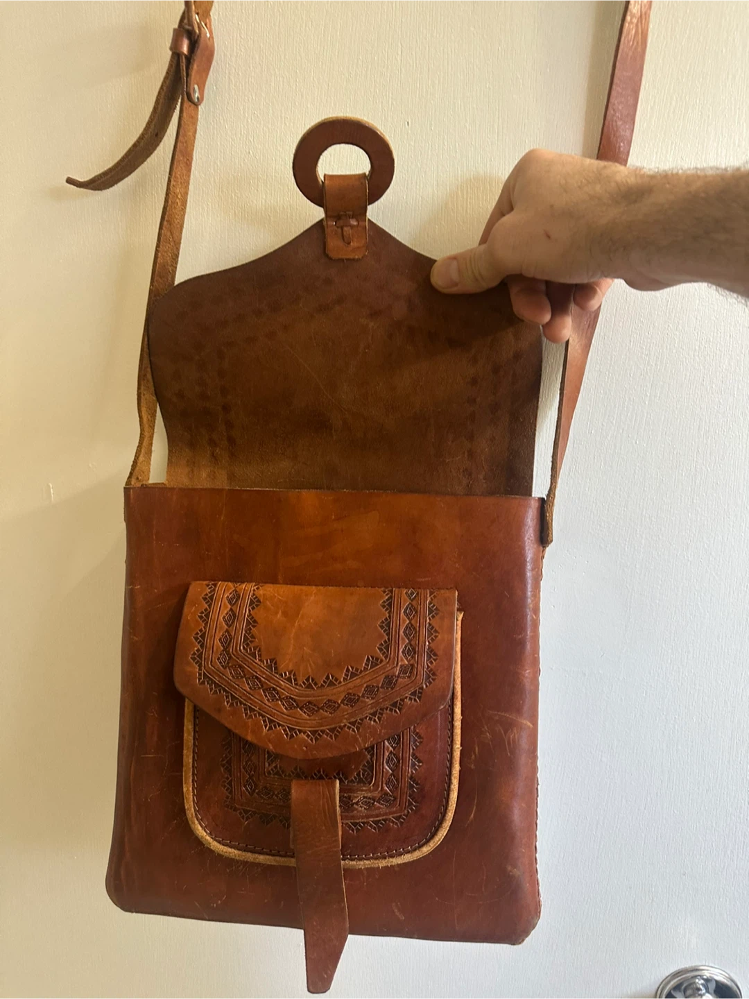 Hand made leather bag - photo 3