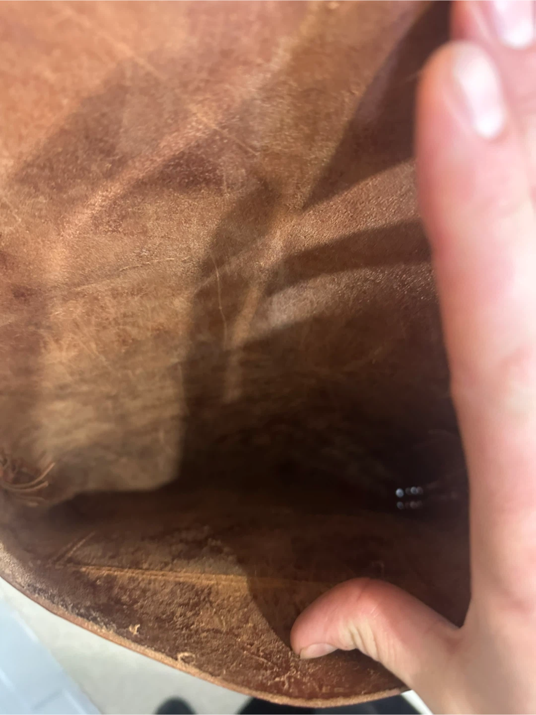 Hand made leather bag - photo 4