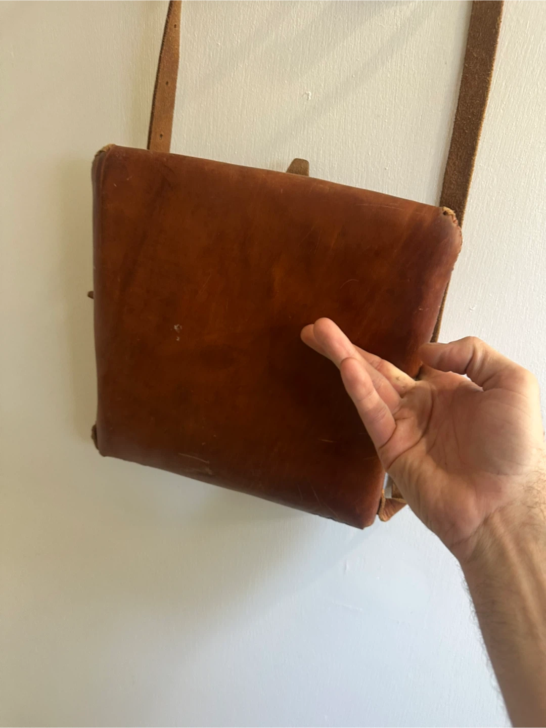 Hand made leather bag - photo 5