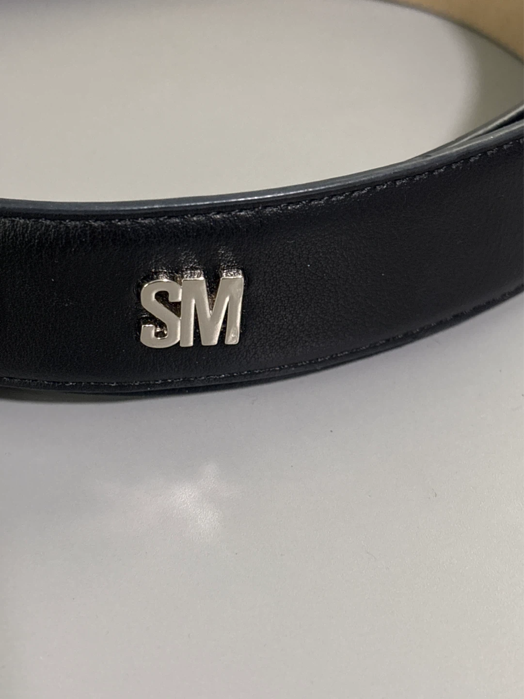 New Steve Madden Black Belt with Silver Buckle - photo 2