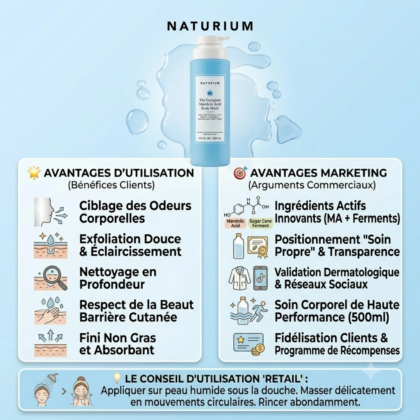 Naturium The Energizer Mandelic Acid Body Wash - 500 mL - photo 3