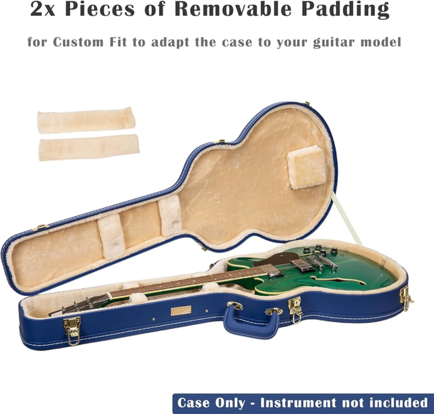 335 Blue Electric Guitar Case with 4-Layer Protection - photo 3