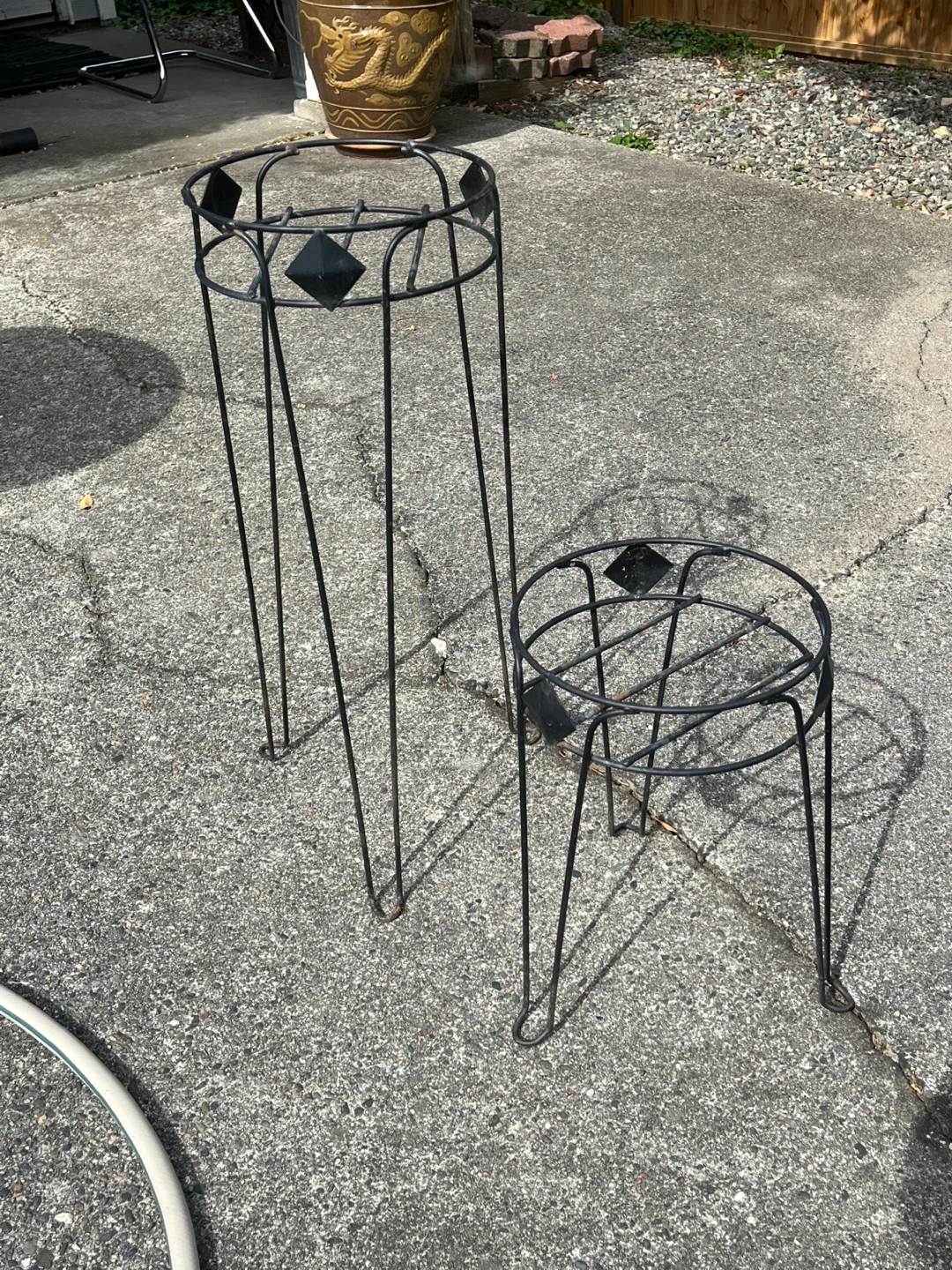 Assorted Vintage Metal Plant Stands - photo 3
