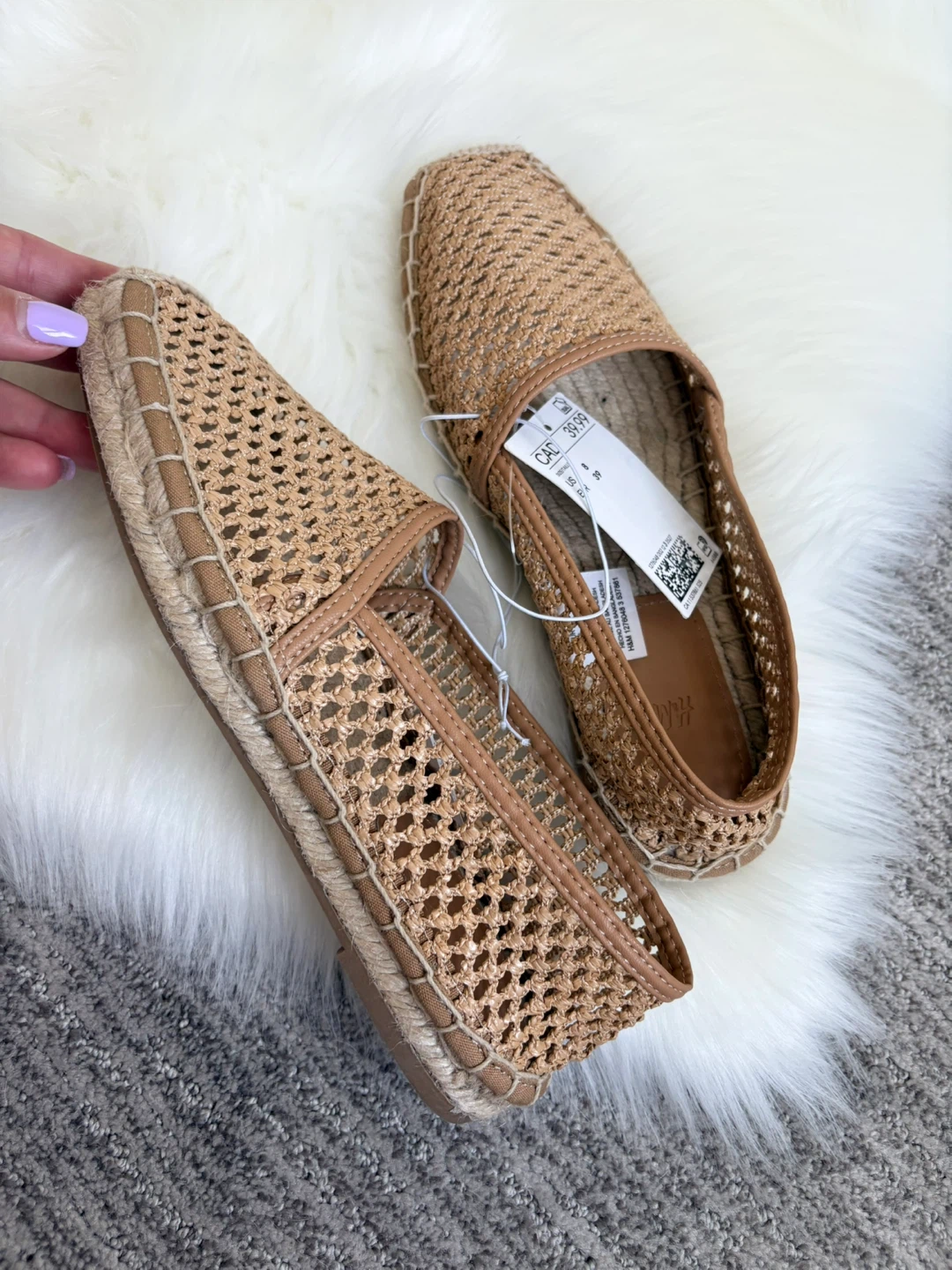 H&M Women's Espadrille Flats Size 8 (BRAND NEW)
