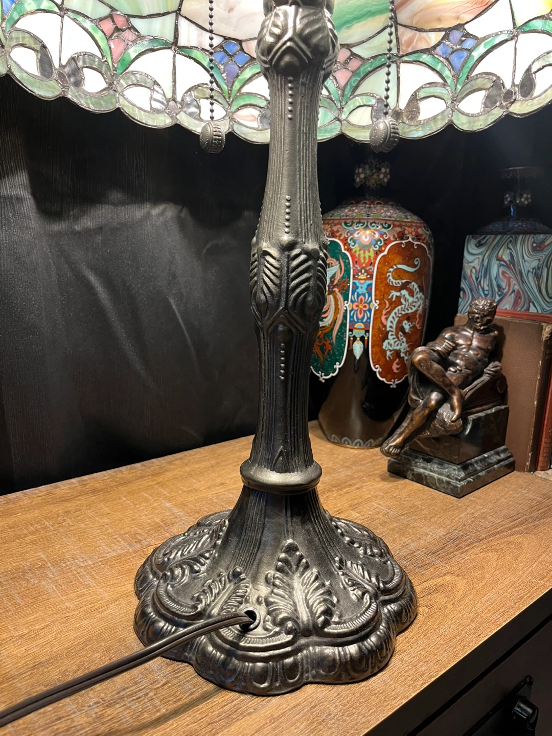 Stained Glass Table Lamp duel light - photo 3