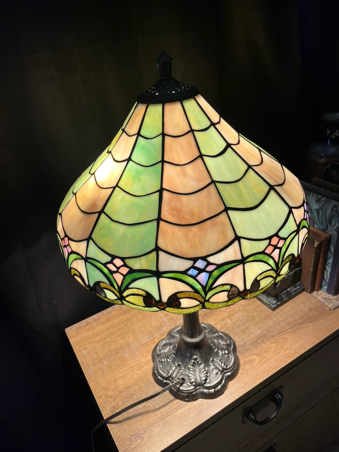 Stained Glass Table Lamp duel light - photo 5