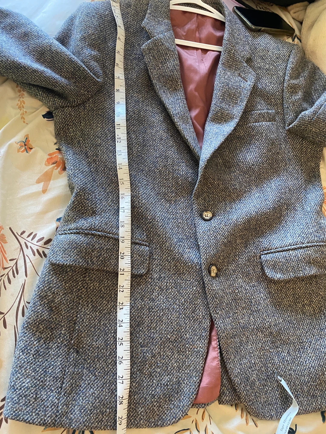 Men's Tweed Blazer Jacket - photo 3