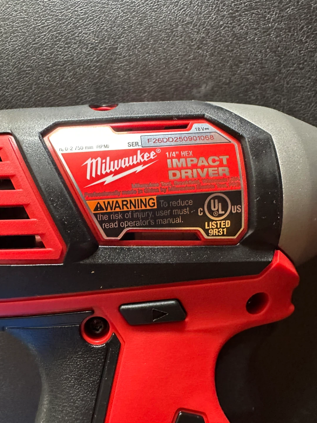 Milwaukee 1/4" Hex Impact Driver - photo 3
