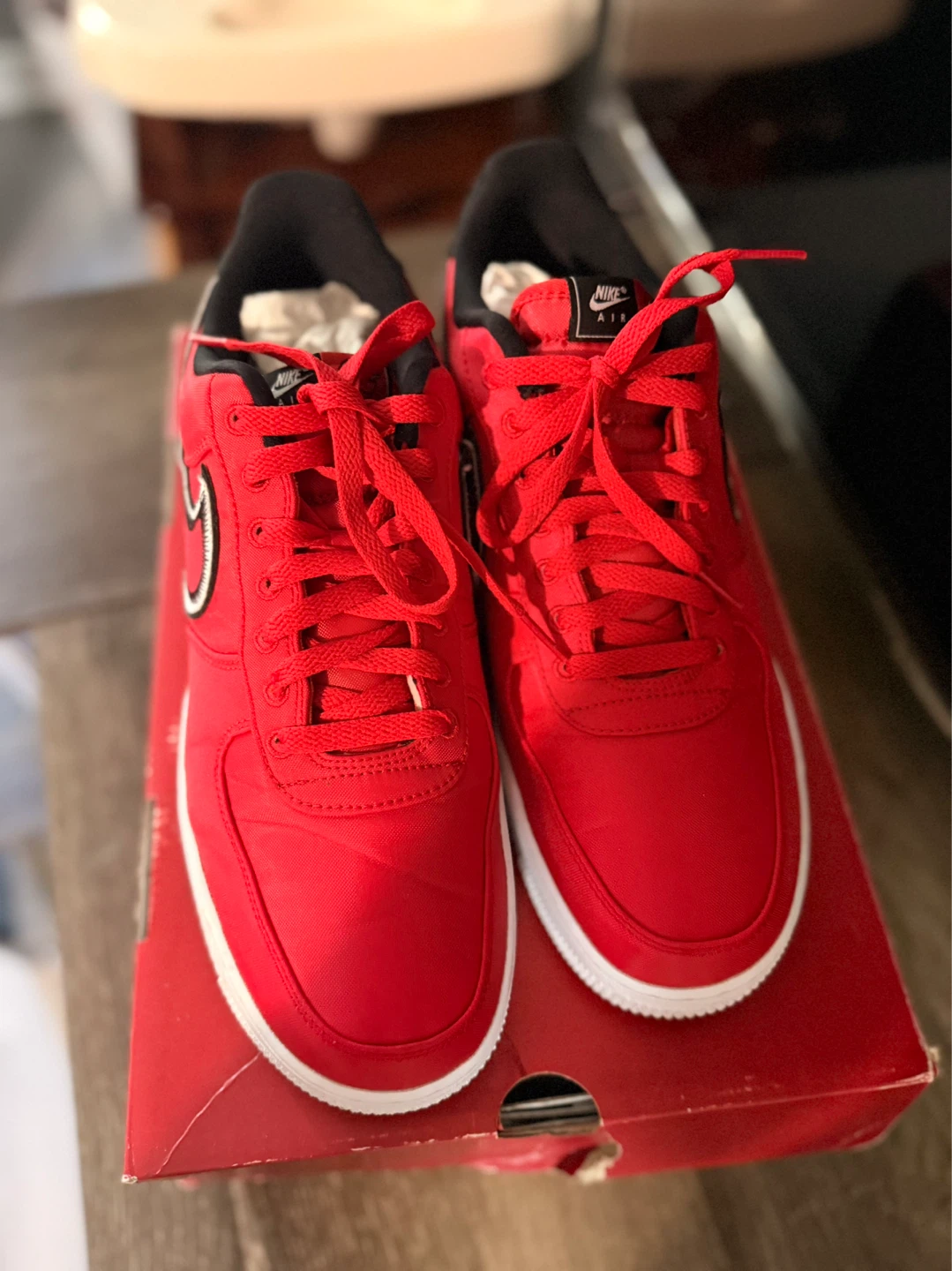 Nike Air Force 1 Red Shoes size 11