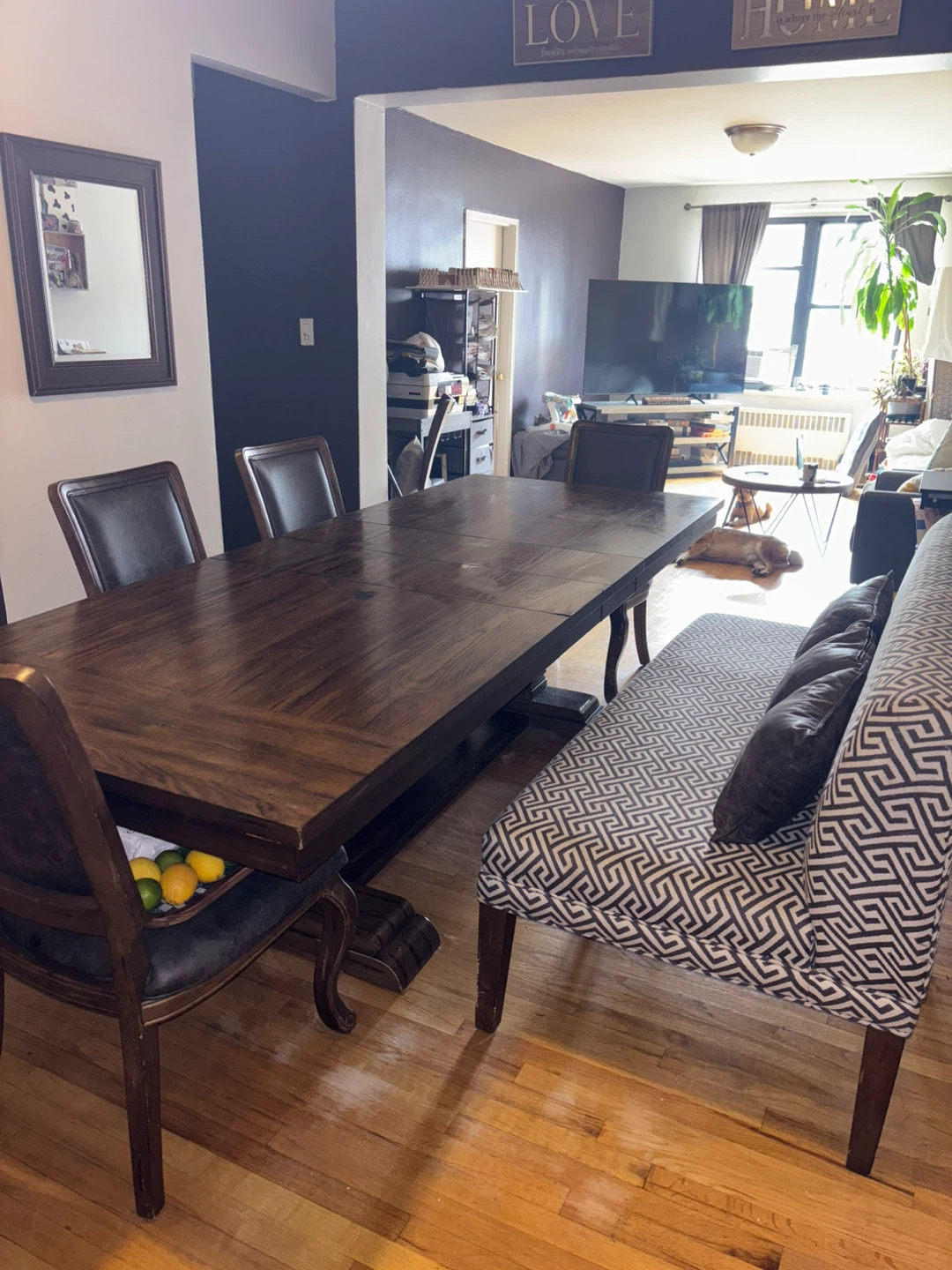 Expandable Dining Table with Chairs and Bench - photo 5