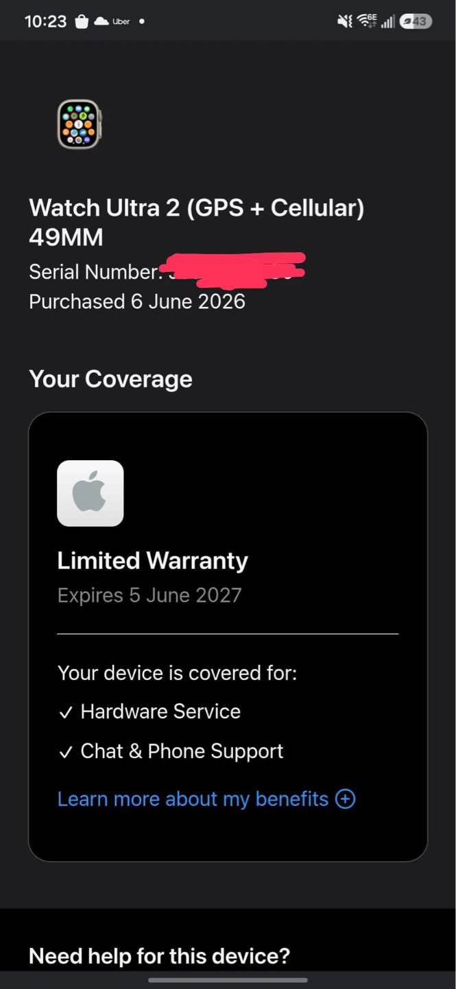 Apple Watch Ultra 49mm Titanium Natural Loop - photo 5