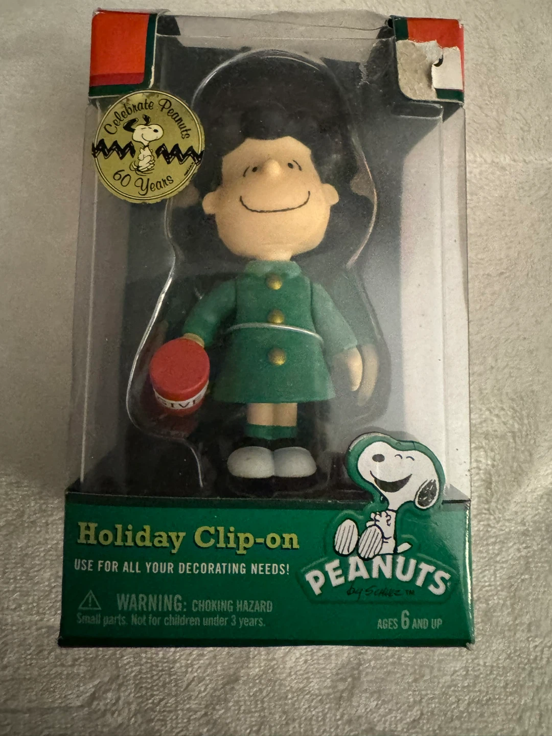 Peanuts Holiday Lucy Van Pelt Clip-On Ornament
