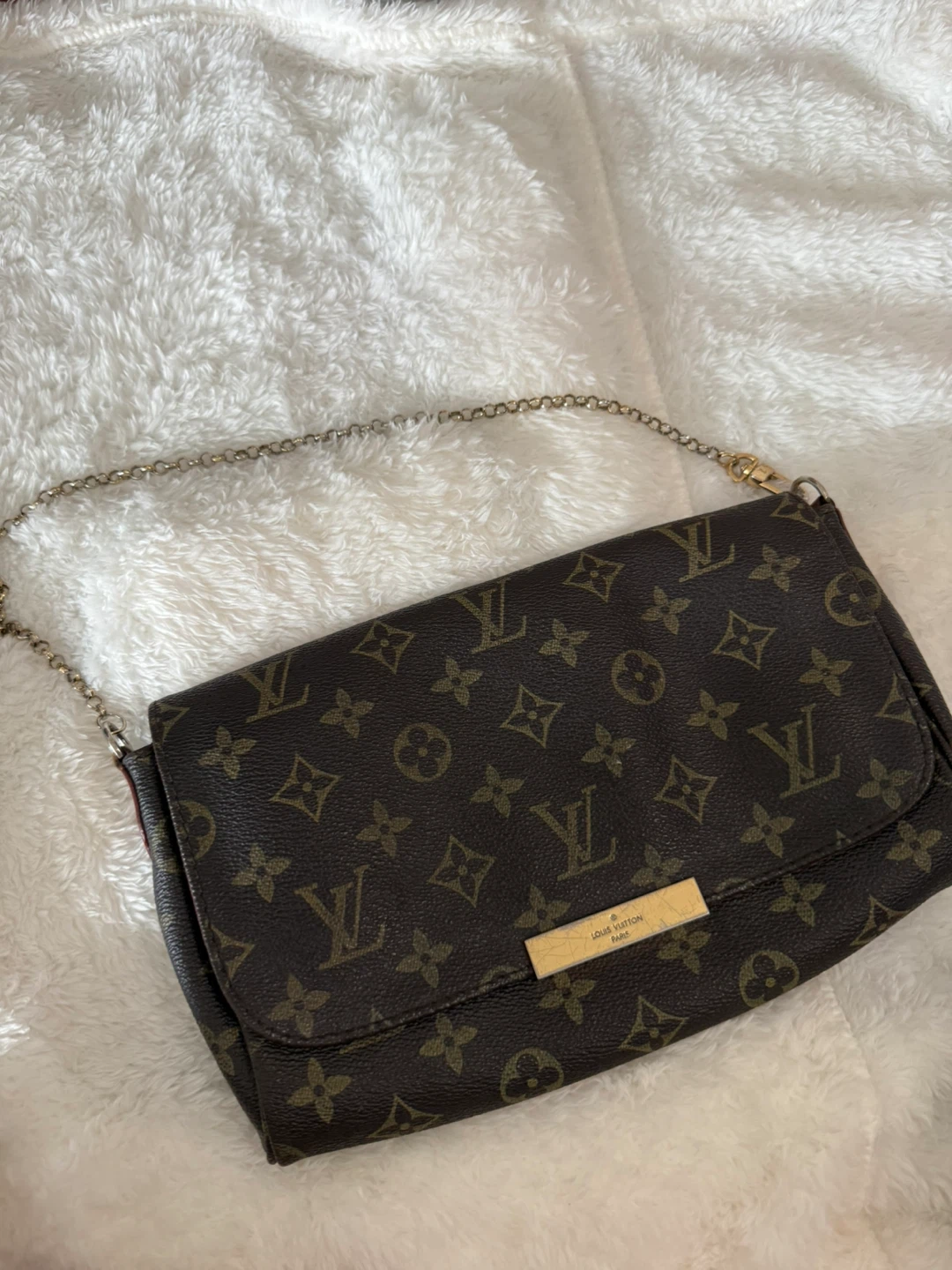 Louis Vuitton Favorite Monogram Clutch/ Shoulder Bag