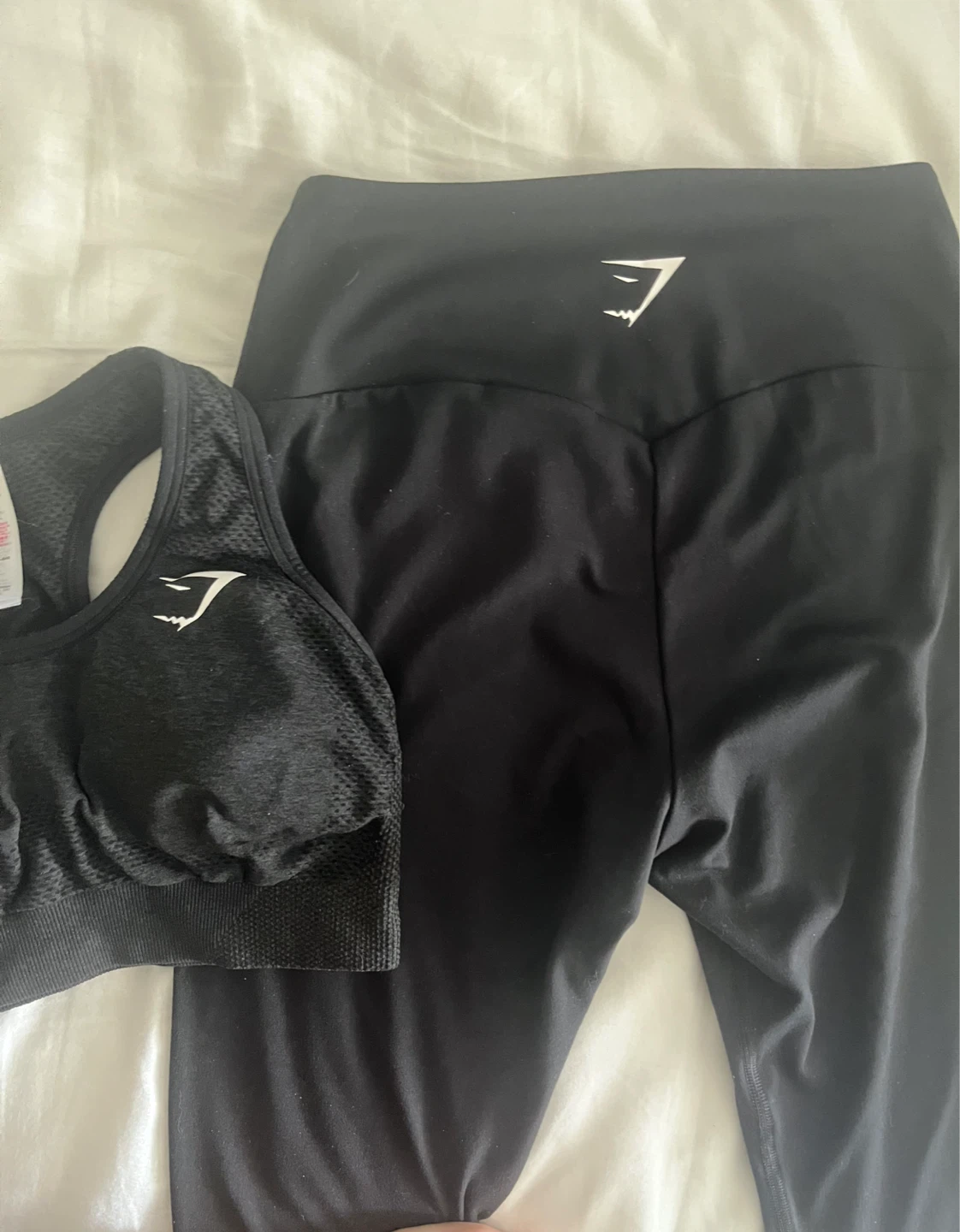 Gymshark Black Sports top & Leggings Set - photo 2
