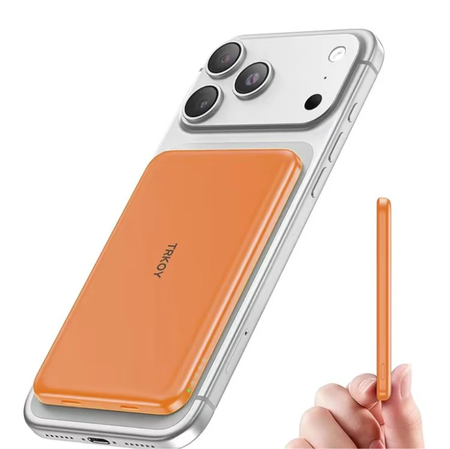 Magnetic Power Bank - Pink，blue or orange - photo 2