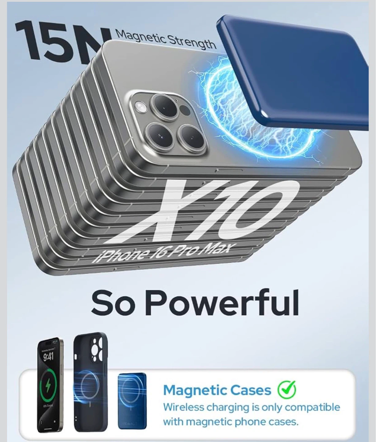 Magnetic Power Bank - Pink，blue or orange - photo 4