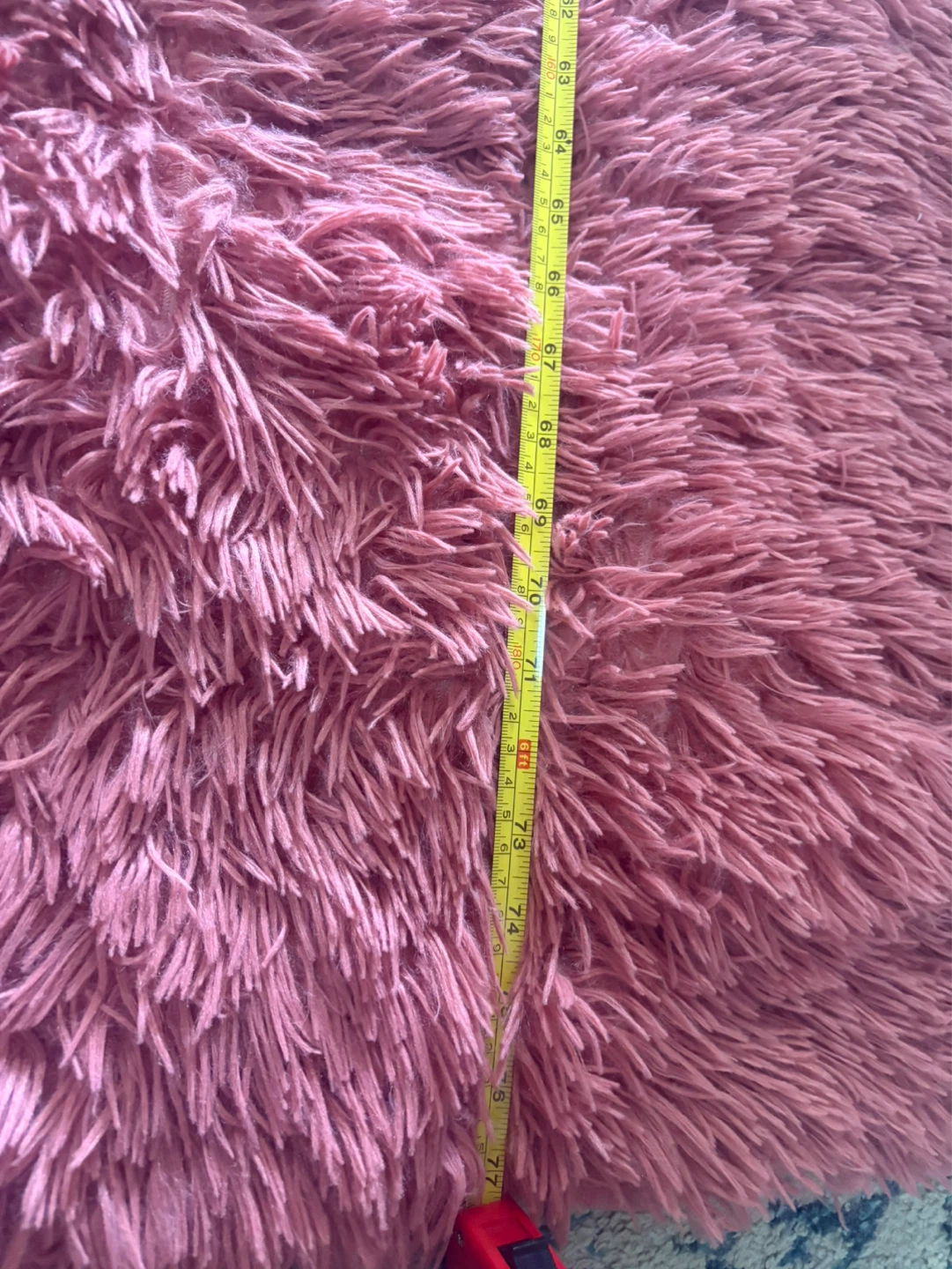 Shaggy Rose Pink Area Rug - photo 3