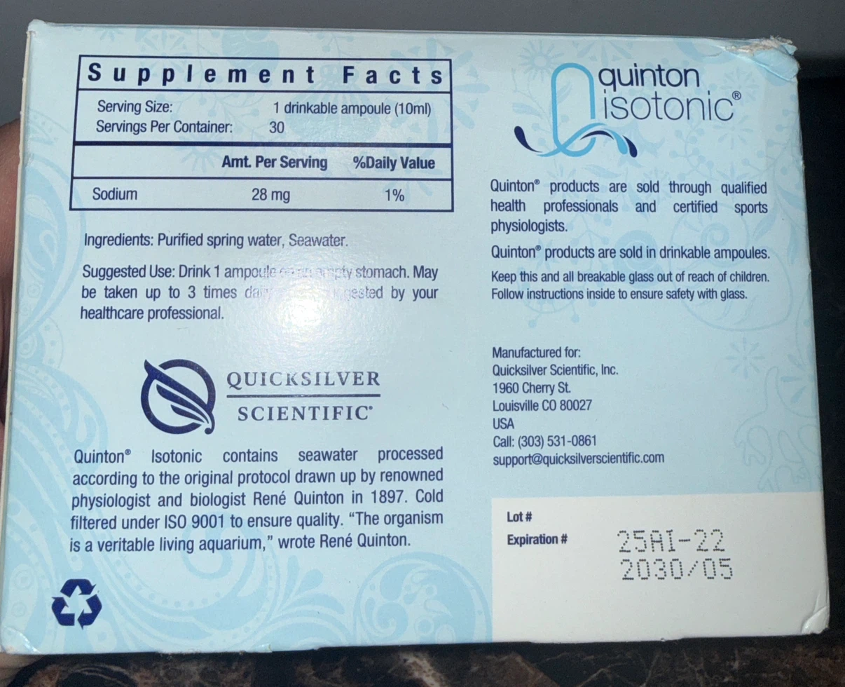 Quinton Isotonic Dietary Supplement - photo 2
