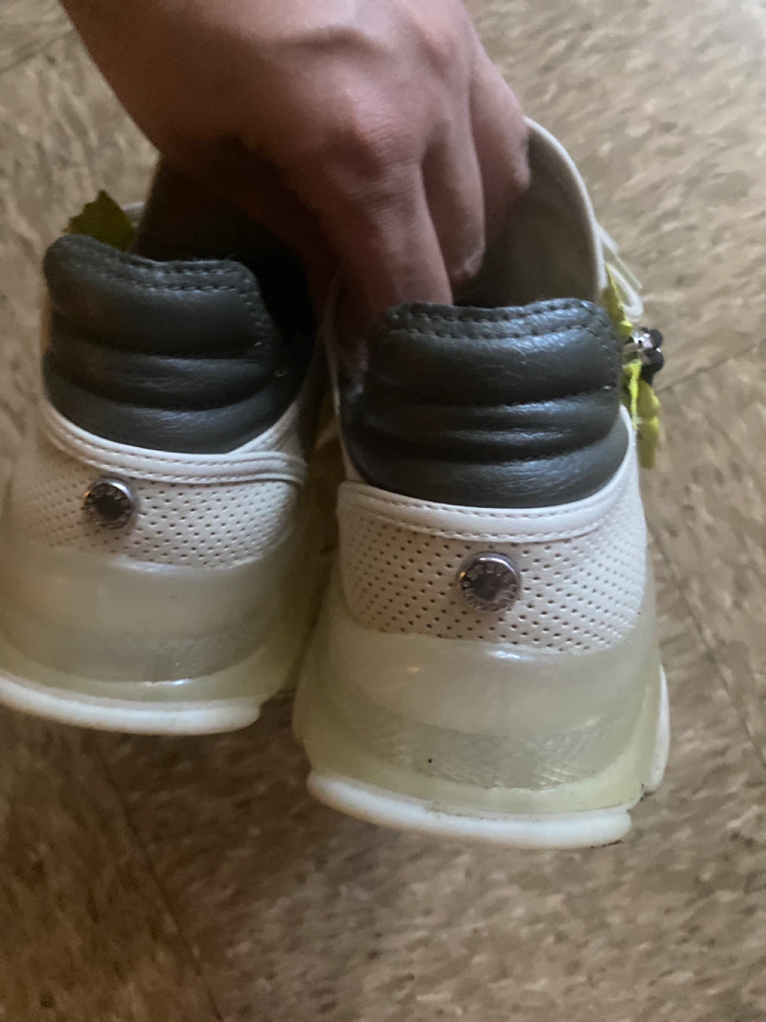 Steve Madden White & Yellow Chunky Sneakers - photo 3