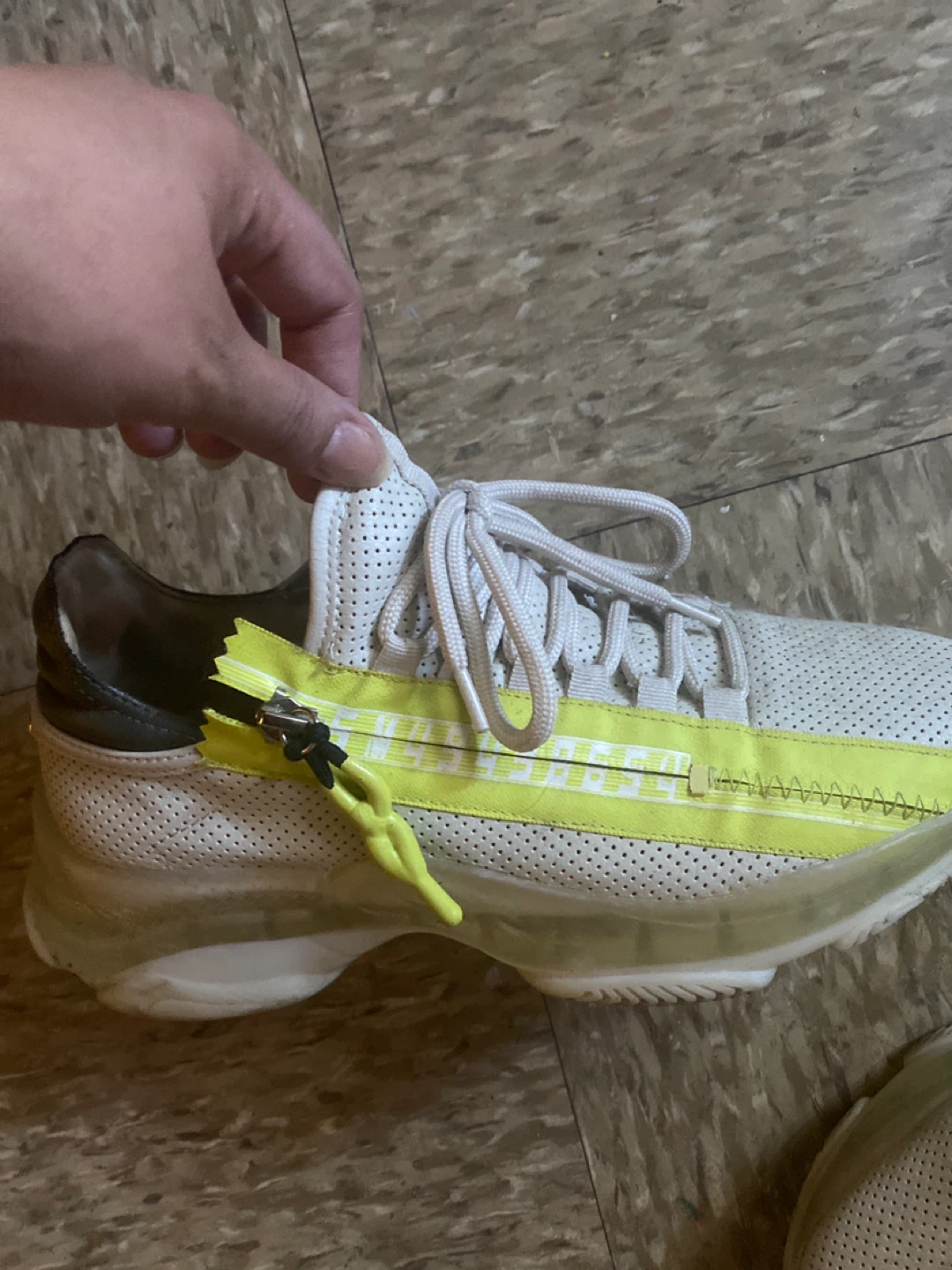 Steve Madden White & Yellow Chunky Sneakers - photo 4