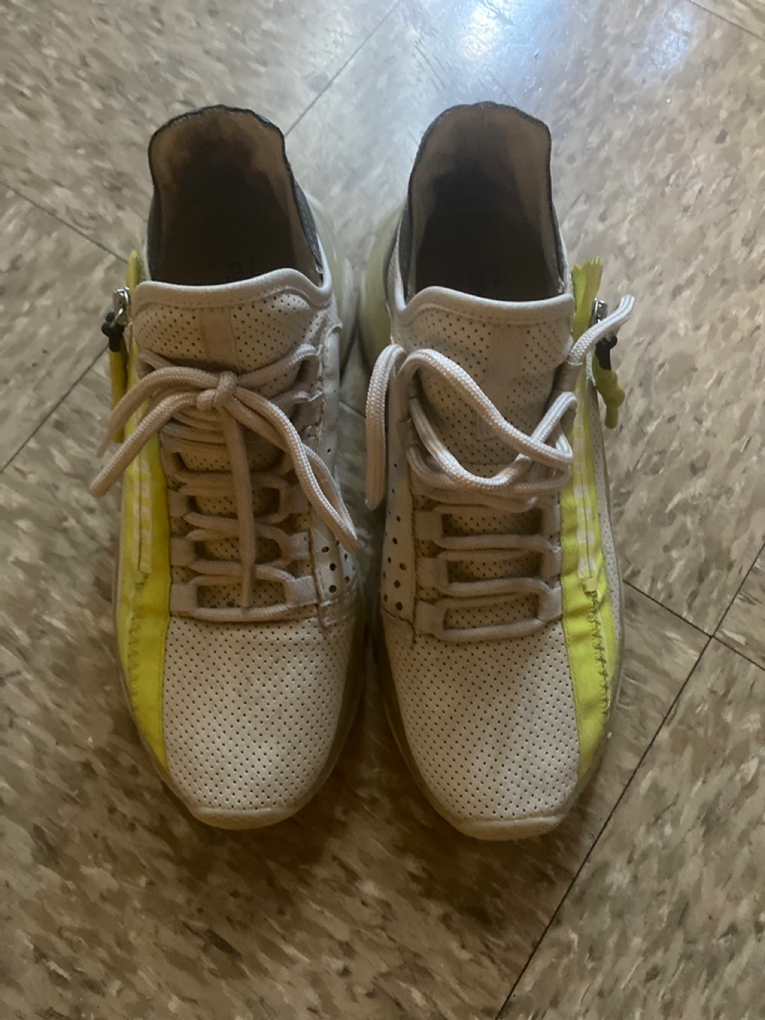 Steve Madden White & Yellow Chunky Sneakers - photo 2