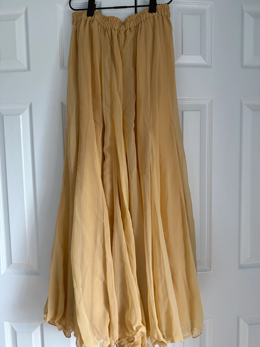 Golden Flowy Maxi Skirt/Pants NEW