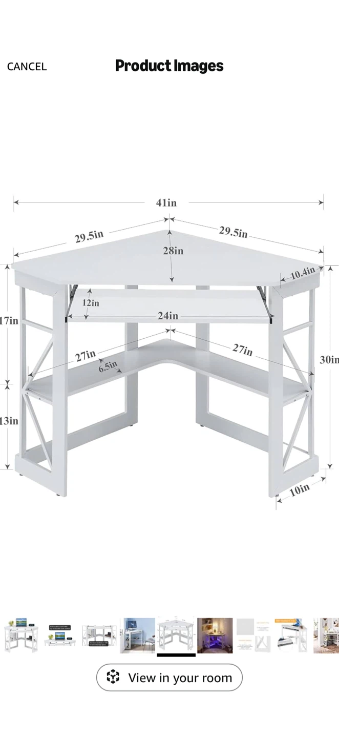Corner desk and IKEA BLECKBERGET Office Chair - photo 2