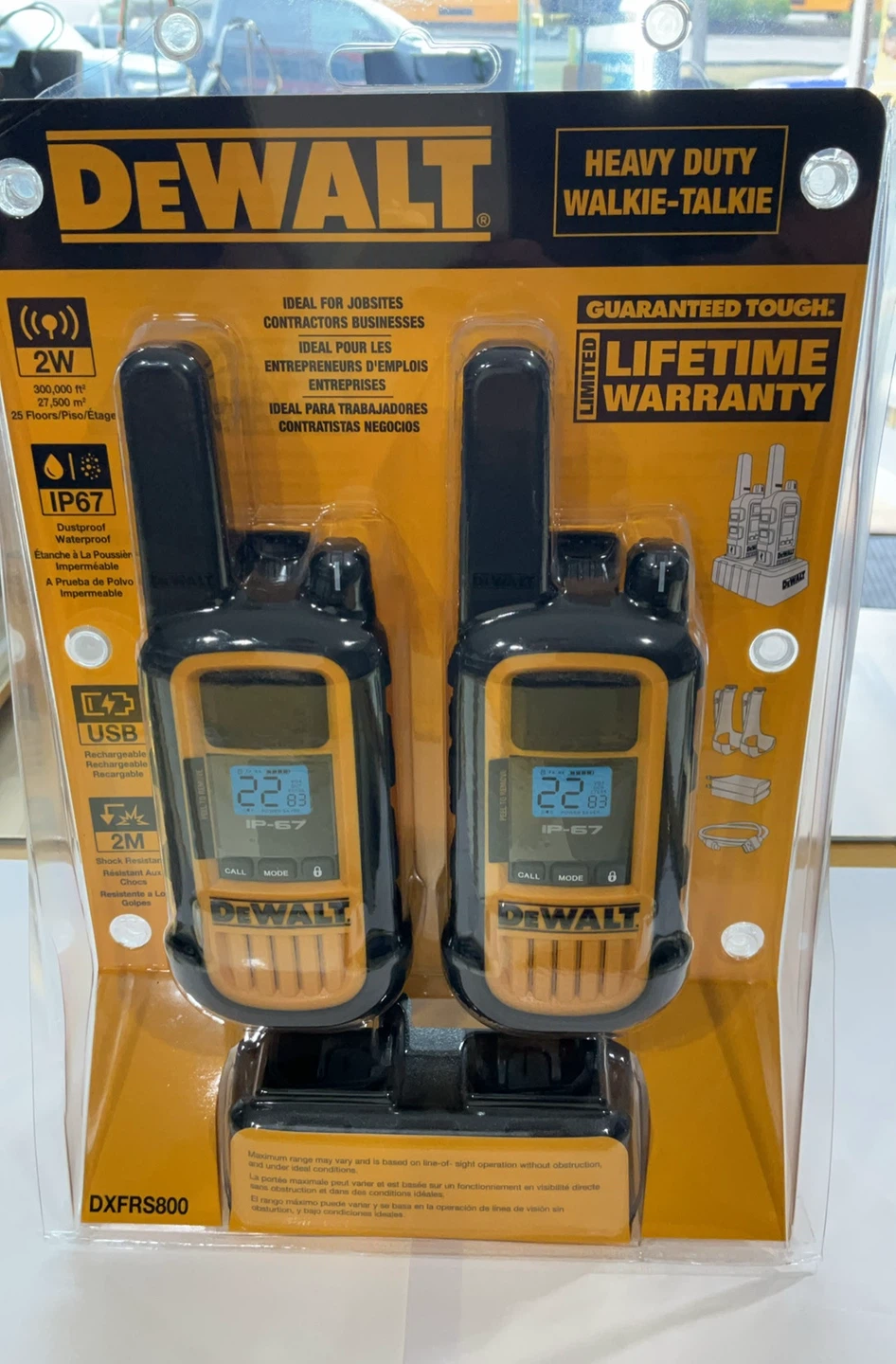 DEWALT Heavy Duty Walkie-Talkies DXFRS800 - photo 3