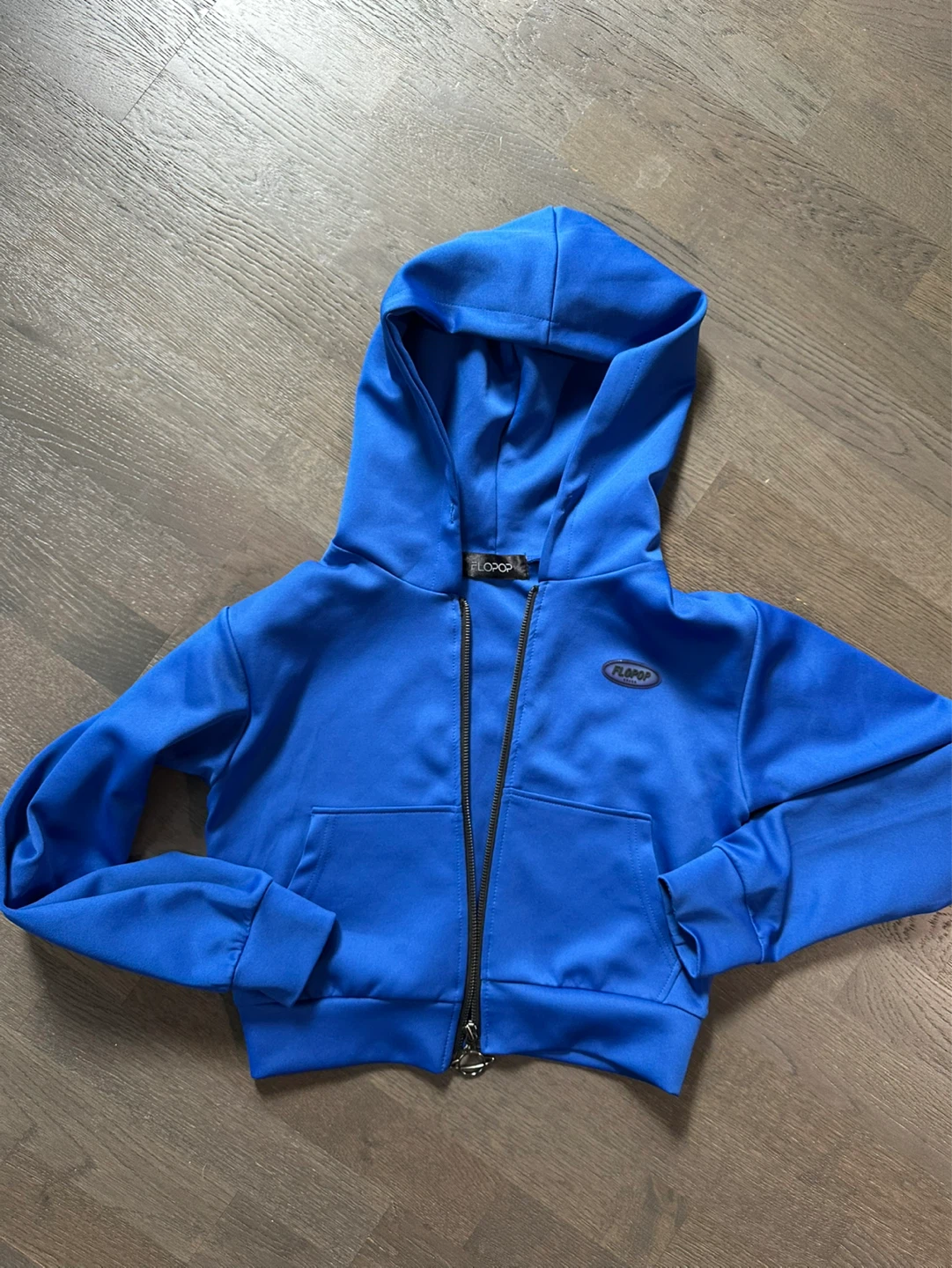 🇰🇷FLOPOP Blue Zip-Up Hoodie - photo 3