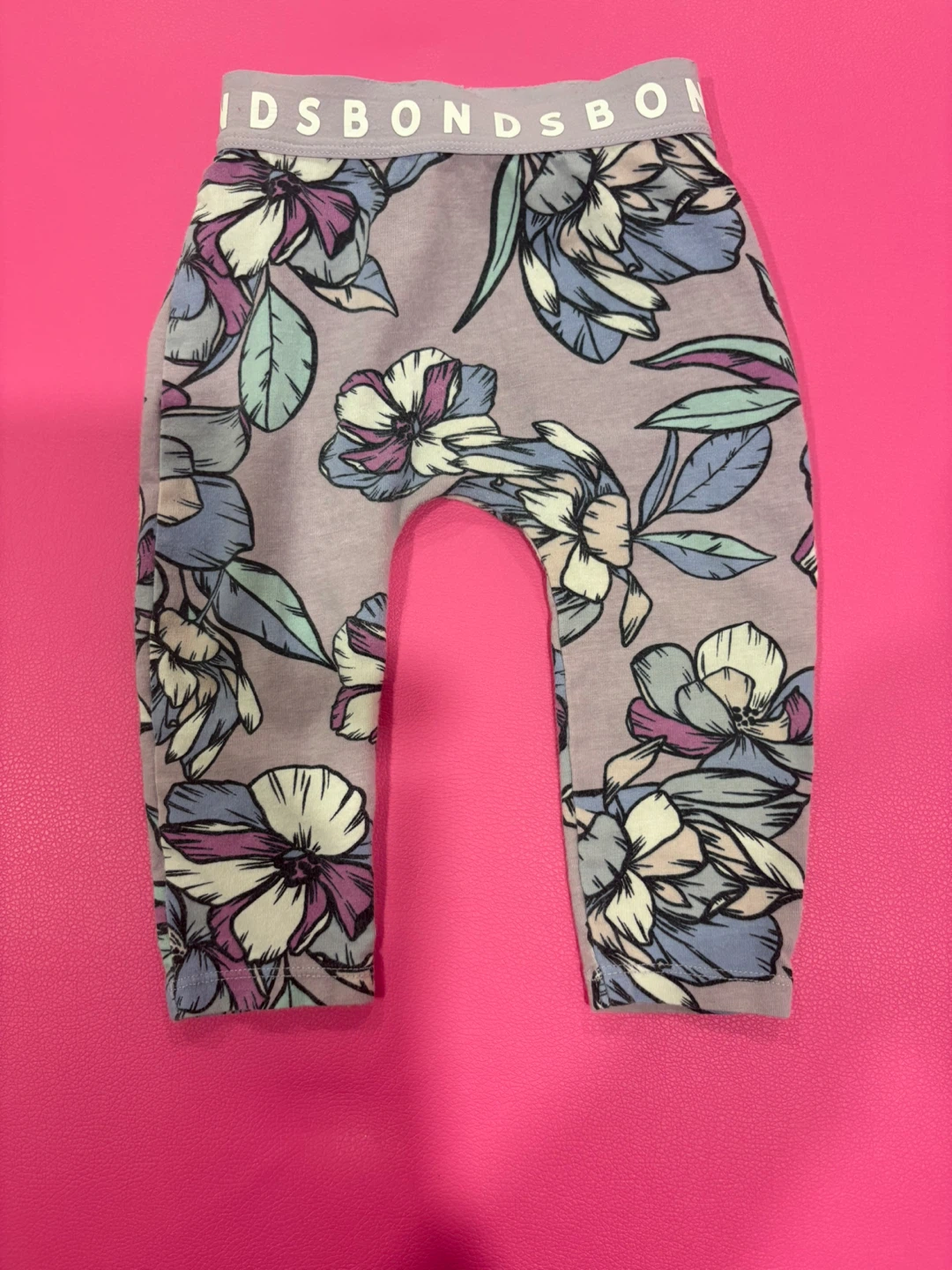 Bonds Baby Pants Size 6-12 Months Floral Print