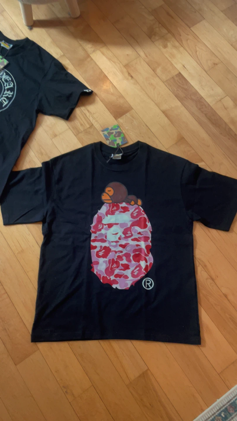 BAPE A Bathing Ape Black Graphic T-Shirt