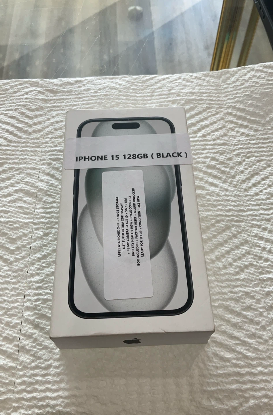 Apple iPhone 15 128GB (Black) at & t