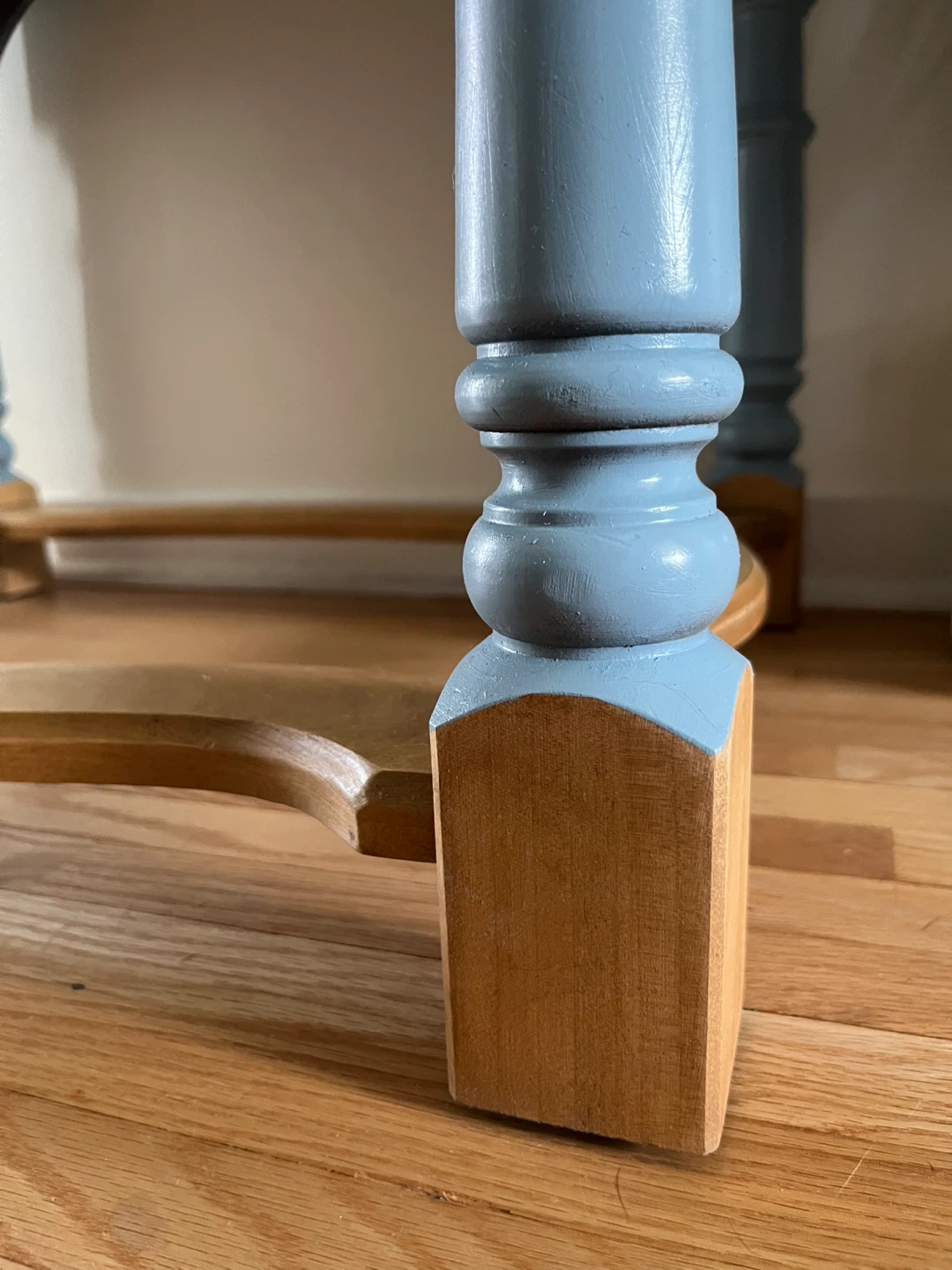 Blue Wooden Accent Table / Coffee Table - photo 2