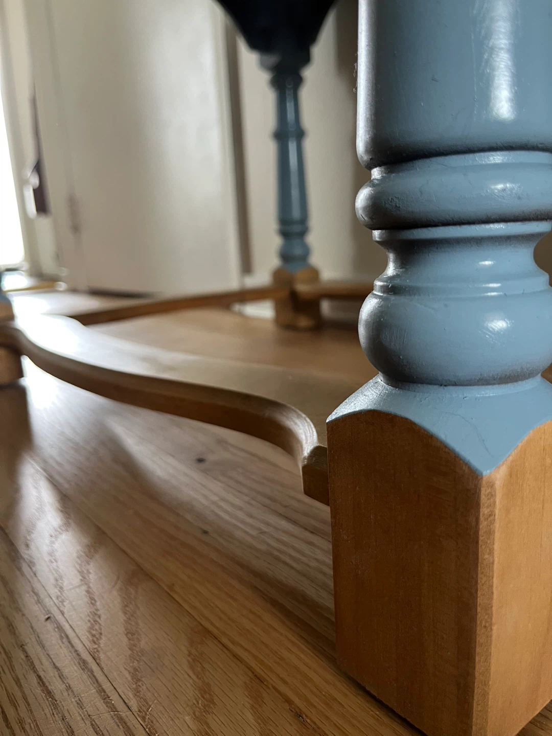Blue Wooden Accent Table / Coffee Table - photo 3